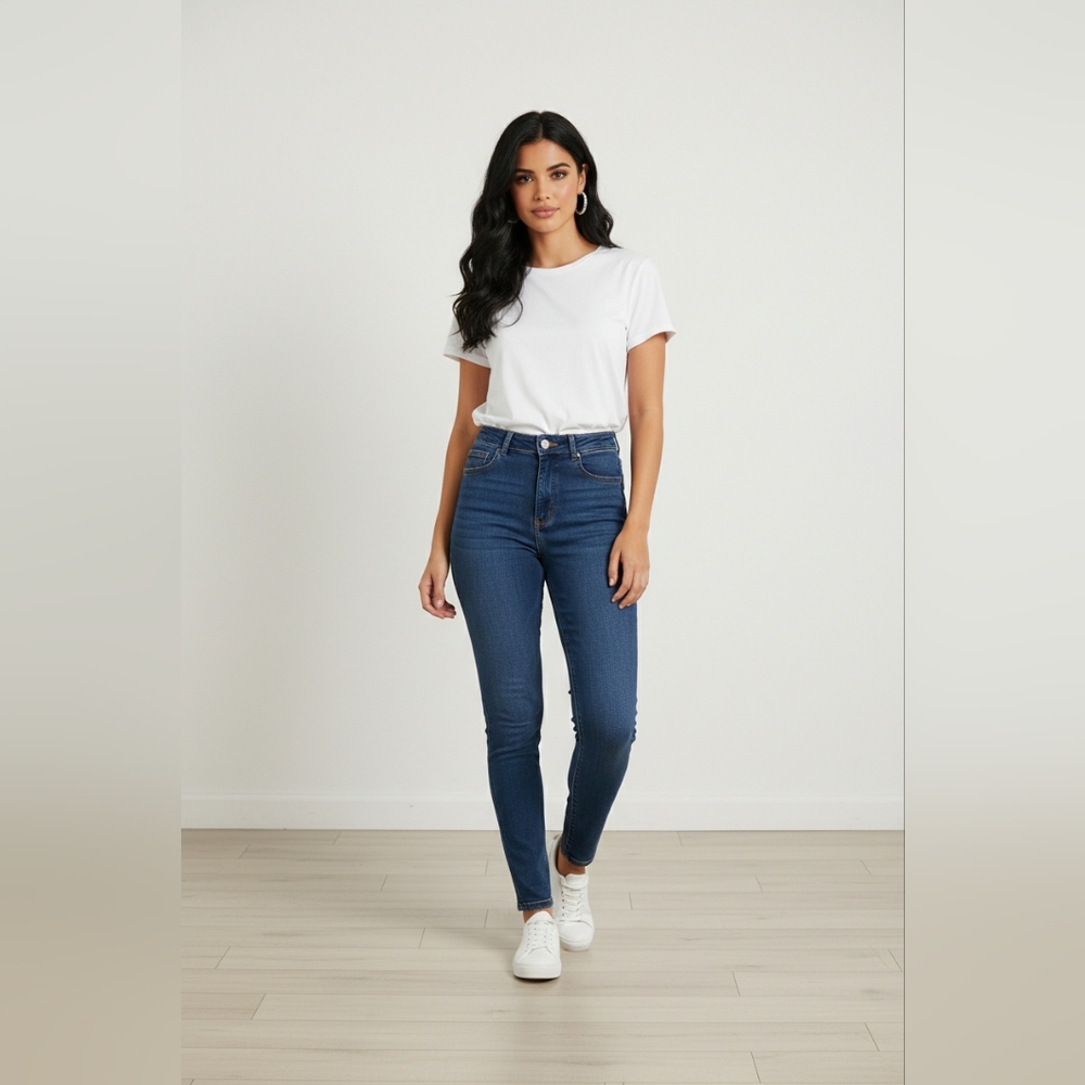 Fashion Nova Dark Blue Skinny Jeans